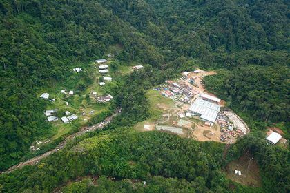 Frieda River project camp in the PNG highlands
