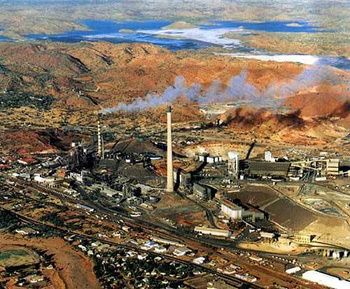 Mt Isa Mines operations, aerial view